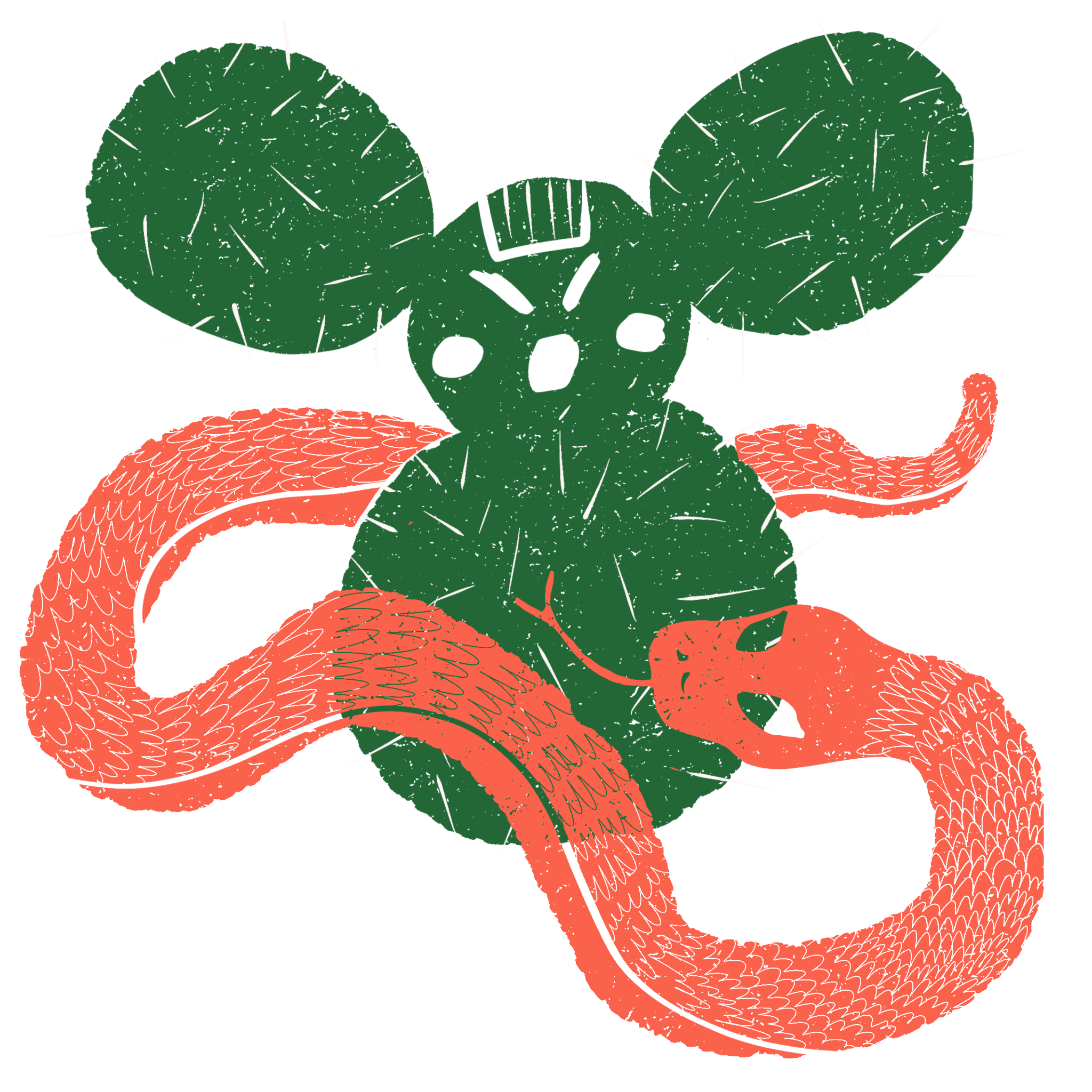 Cactus Girl vinyl sticker