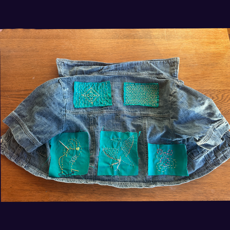 Patchwork mending example
