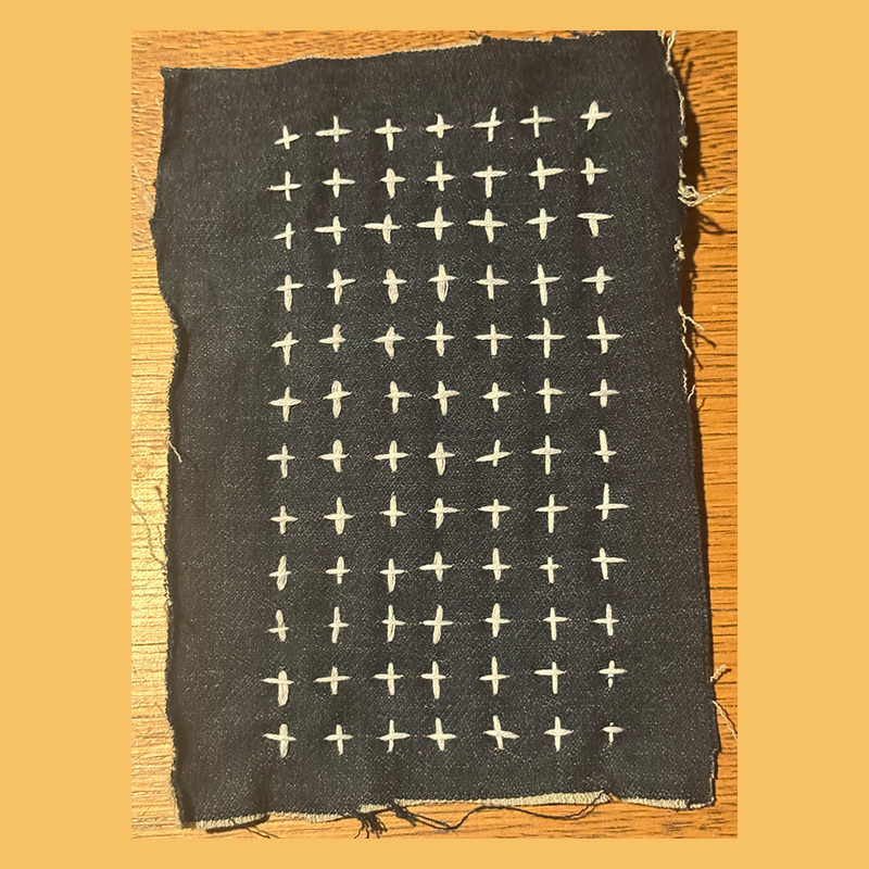 Patchwork mending example